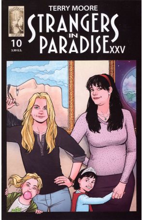Strangers in Paradise XXV 10 published by Abstract with cover art by Terry Moore