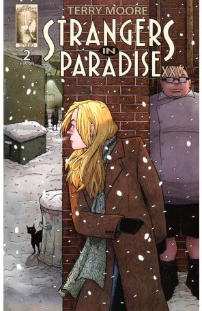 Strangers in Paradise XXV 2 published by Abstract with cover art by Terry Moore