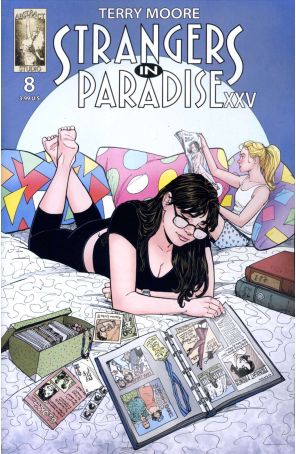 Strangers in Paradise XXV 8 published by Abstract with cover art by Terry Moore