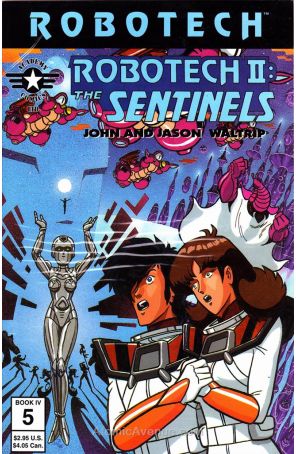 Robotech II: The Sentinels Book IV 5 published by Academy with cover art by John Waltrip and Jason Waltrip
