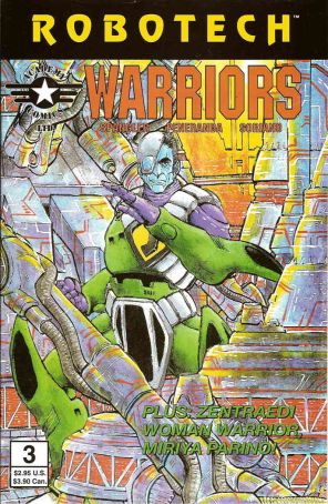 Robotech Warriors 3 published by Academy with cover art by Byron Penaranda