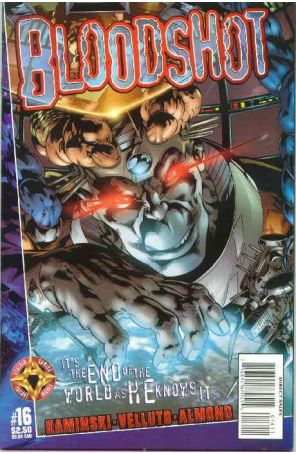 Bloodshot (Vol. 2) 16 published by Acclaim with cover art by Sal Velluto