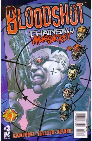 Bloodshot (Vol. 2) 3 published by Acclaim with cover art by Sal Velluto
