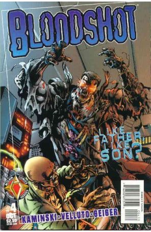 Bloodshot (Vol. 2) 4 published by Acclaim with cover art by Sal Velluto