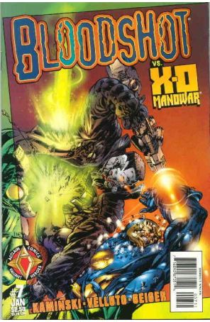 Bloodshot (Vol. 2) 7 published by Acclaim with cover art by Sal Velluto