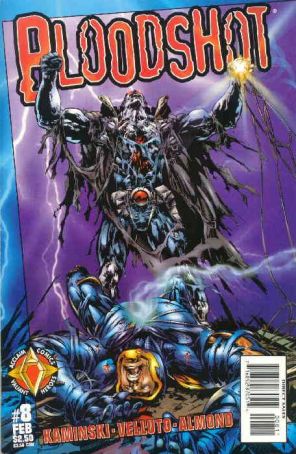 Bloodshot (Vol. 2) 8 published by Acclaim with cover art by Sal Velluto