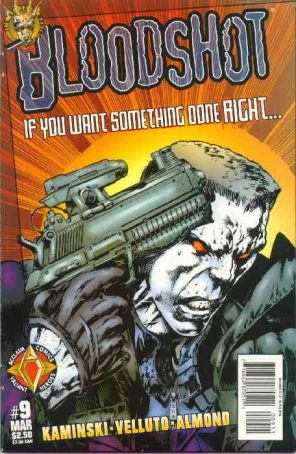Bloodshot (Vol. 2) 9 published by Acclaim with cover art by Sal Velluto