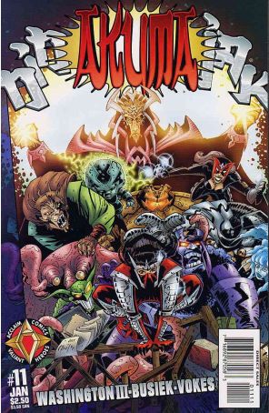 Ninjak (Vol. 2) 11 published by Acclaim with cover art by Neil Vokes