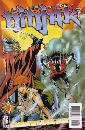 Ninjak (Vol. 2) 12 published by Acclaim with cover art by Neil Vokes