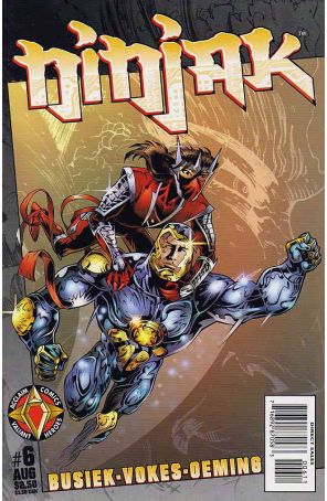 Ninjak (Vol. 2) 6 published by Acclaim with cover art by Neil Vokes