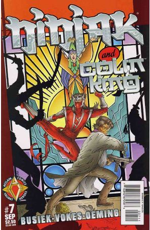 Ninjak (Vol. 2) 7 published by Acclaim with cover art by Neil Vokes