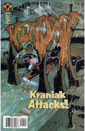 Ninjak (Vol. 2) 9 published by Acclaim with cover art by Neil Vokes