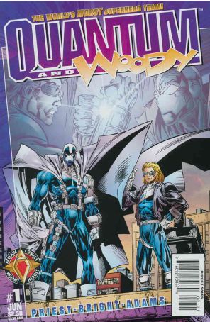 Quantum And Woody 1 published by Acclaim with cover art by Mark D. Bright
