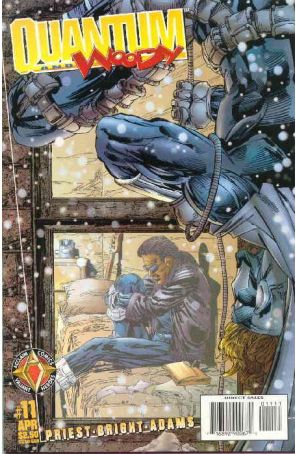 Quantum And Woody 11 published by Acclaim with cover art by Mark D. Bright