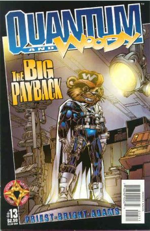 Quantum And Woody 13 published by Acclaim with cover art by Mark D. Bright