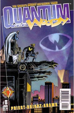 Quantum And Woody 8 published by Acclaim with cover art by Mark D. Bright