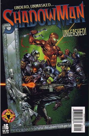 Shadowman (Vol. 2) 16 published by Acclaim with cover art by Clayton Crain