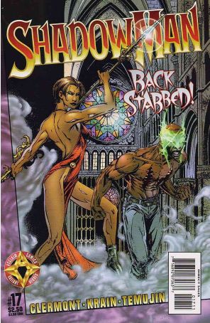 Shadowman (Vol. 2) 17 published by Acclaim with cover art by Clayton Crain