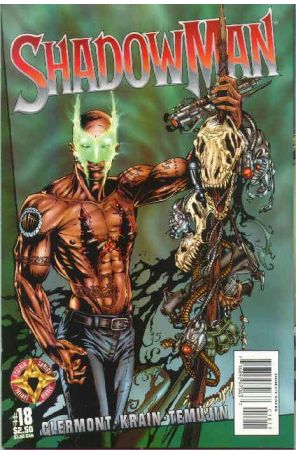 Shadowman (Vol. 2) 18 published by Acclaim with cover art by Clayton Crain