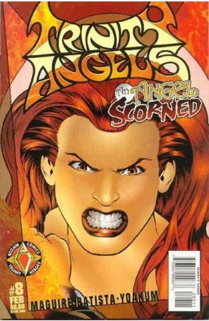Trinity Angels 8 published by Acclaim with cover art by Kevin Maguire