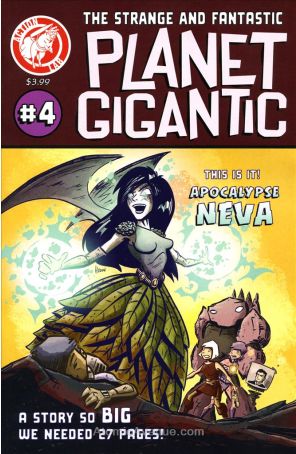 Planet Gigantic 4 published by Action Lab Comics with cover art by David Halvorson
