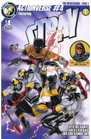 Actionverse, Featuring Stray 4A published by Action Lab with cover art by Sean Izaakse