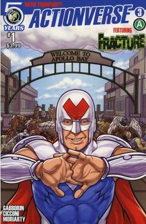 Actionverse 3A published by Action Lab with cover art by Chad Cicconi