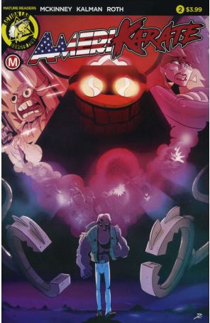 AmeriKarate 2A published by Action Lab with cover art by Devin Roth