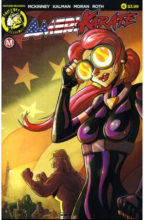 AmeriKarate 4A published by Action Lab with cover art by Devin Roth