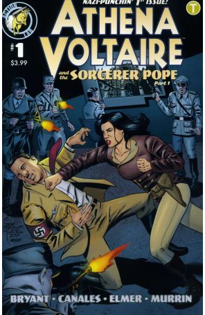 Athena Voltaire 1A published by Action Lab with cover art by Steve Bryant