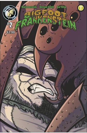 Bigfoot Frankenstein 2 published by Action Lab with cover art by Vernon Smith