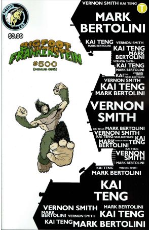 Bigfoot Frankenstein 5 published by Action Lab with cover art by Vernon Smith