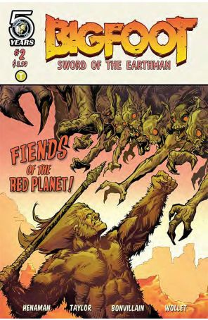 Bigfoot: Sword Of The Earthman (2nd Series) 2 published by Action Lab with cover art by Andy Taylor