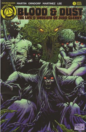 Blood And Dust 1B published by Action Lab with cover art by Roy Allen Martinez