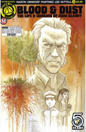 Blood And Dust 2 published by Action Lab with cover art by Brett Weldele