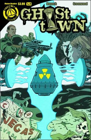 Ghost Town 1 published by Action Lab with cover art by Justin Greenwood