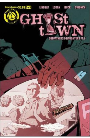 Ghost Town 3 published by Action Lab with cover art by Justin Greenwood