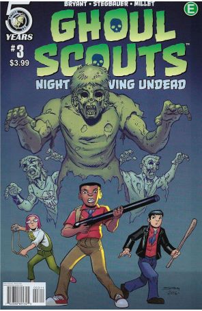 Ghoul Scouts 3A published by Action Lab with cover art by Mark Stegbauer