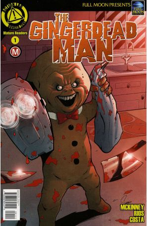 Gingerdead Man 1A published by Action Lab with cover art by Sergio Rios