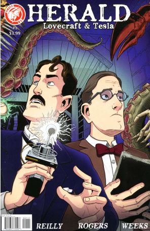 Herald: Lovecraft and Tesla 1 published by Action Lab with cover art by Tom Rogers
