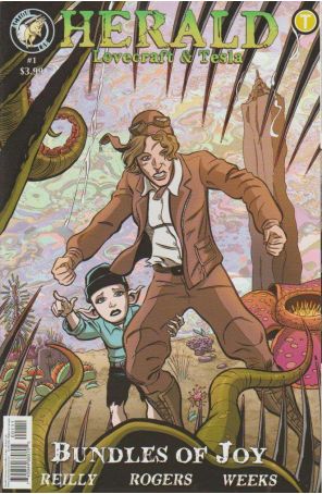 Herald: Lovecraft and Tesla 10 published by Action Lab with cover art by Tom Rogers