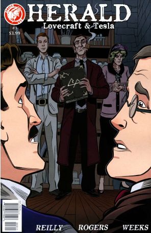 Herald: Lovecraft and Tesla 3 published by Action Lab with cover art by Tom Rogers