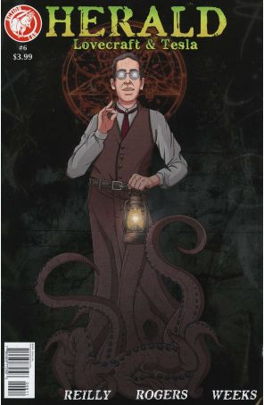 Herald: Lovecraft and Tesla 6 published by Action Lab with cover art by Dexter Weeks
