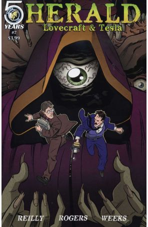 Herald: Lovecraft and Tesla 7 published by Action Lab with cover art by Dexter Weeks