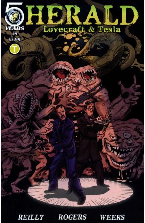 Herald: Lovecraft and Tesla 9 published by Action Lab with cover art by Tom Rogers
