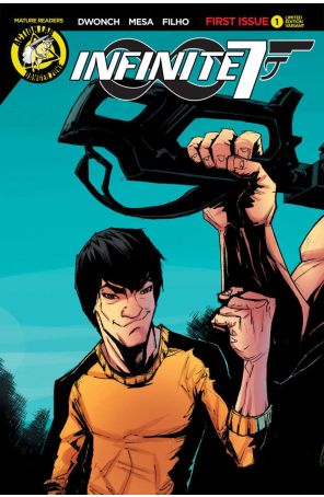 Infinite Seven 1E published by Action Lab with cover art by Arturo Mesa