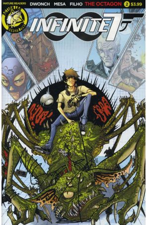 Infinite Seven 2A published by Action Lab with cover art by Arturo Mesa