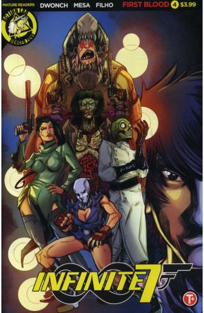 Infinite Seven 4A published by Action Lab with cover art by Arturo Mesa