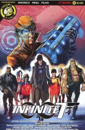 Infinite Seven 6B published by Action Lab with cover art by Arturo Mesa