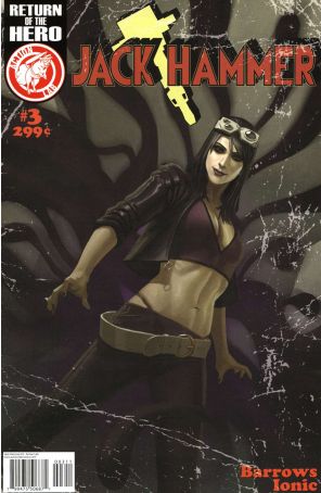 Jack Hammer 3 published by Action Lab with cover art by Ionic